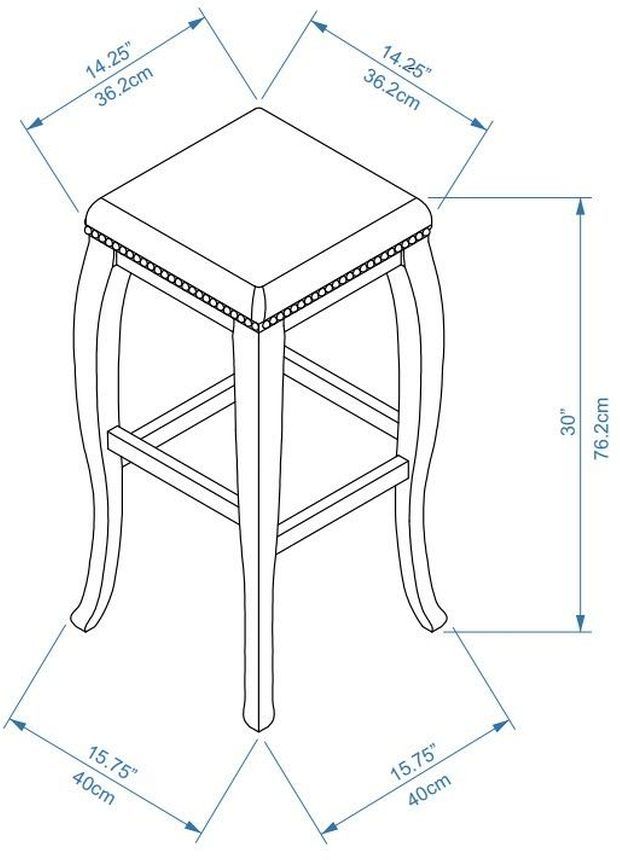 Linon San Francisco Caramel Bar Stool-2