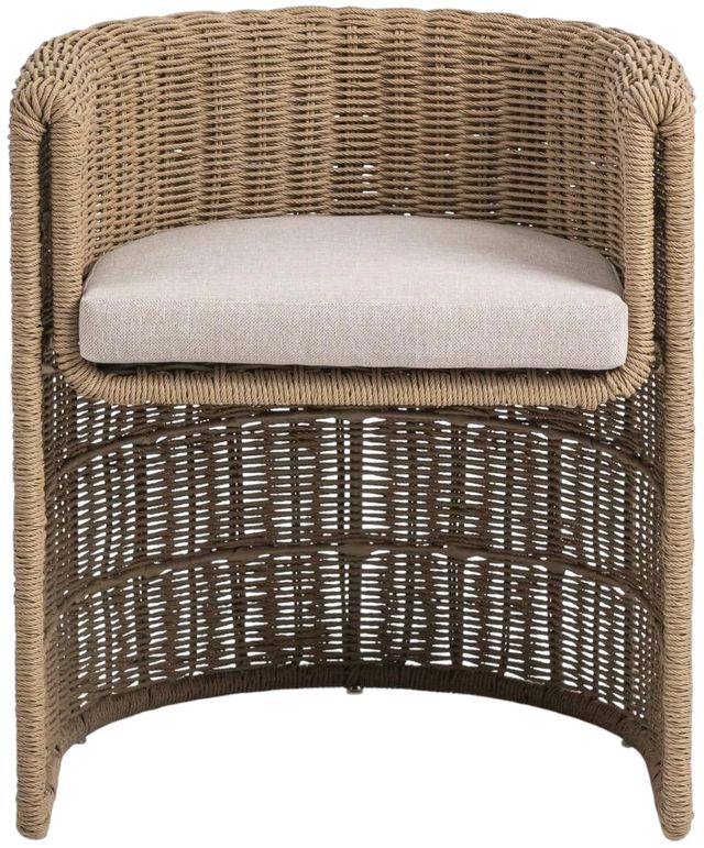 Classic Home Rami Natural Wicker Outdoor Dining Chair-2