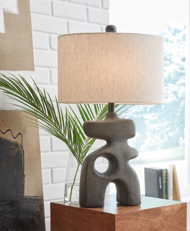 Signature Design by Ashley® Danacy Distressed Black Table Lamp-3