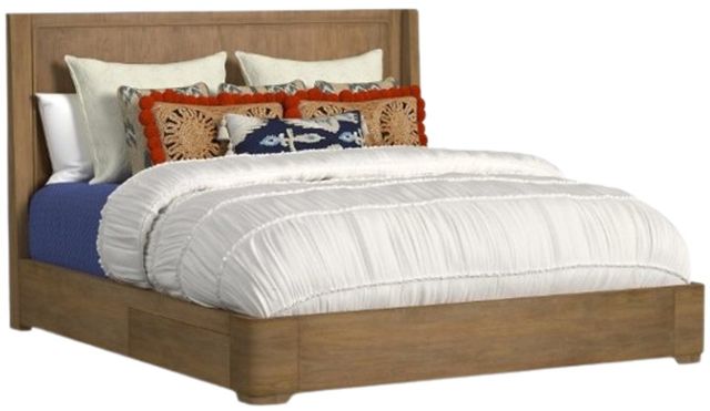 Flexsteel® Normandy Driftwood King Panel Storage Bed-0