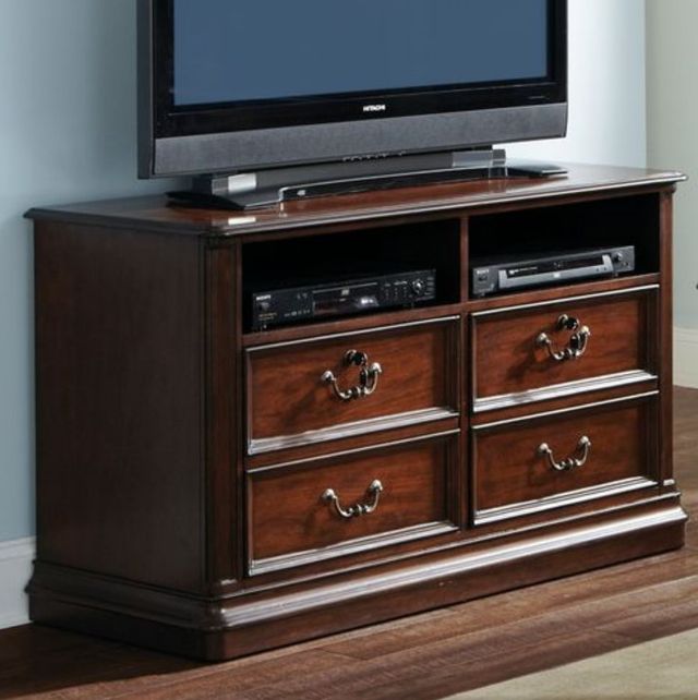 Liberty Furniture Brayton Manor Cognac Junior Executive Media Lateral File-1