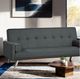 Furniture of America® Reno Dark Gray Futon Sofa-2