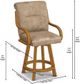 Chromcraft™ Customizable Denton Swivel Counter Chair-2