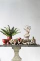 A & B Home White Natural Large Clam Shell Accent-1