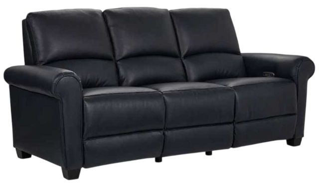 La-Z-Boy® Clybourn Navy Leather Power Reclining Sofa with Headrest-0