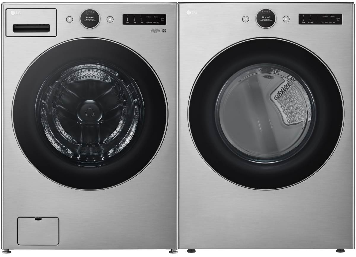 WKEX200HBA LG Stacked Washer/Dryer Electric Laundry Center