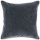 Classic Home Heirloom Velvet Stone Gray 22"x22" Throw Pillow-0