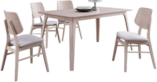New Classic® Home Furnishings Oscar 5-Piece White Ash Dining Set-0