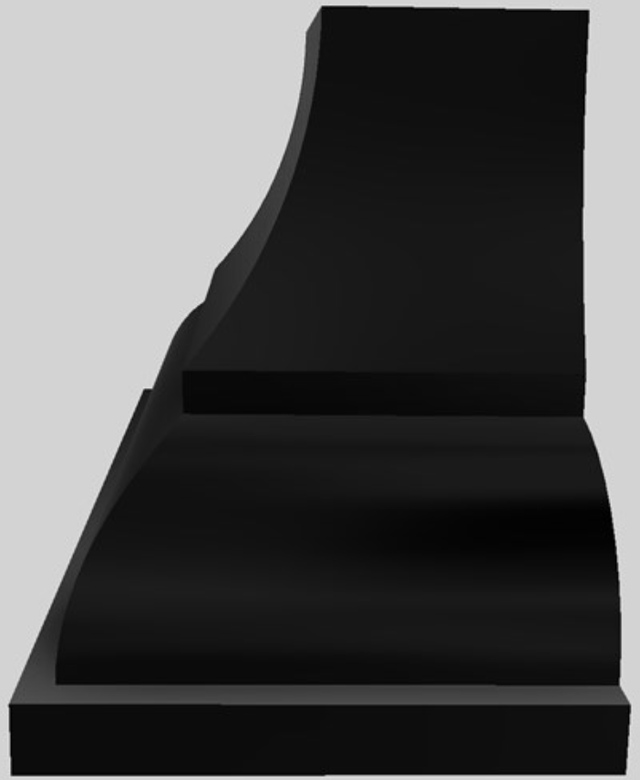 Vent-A-Hood® Designer Series 48" Black Wall Mounted Range Hood-2