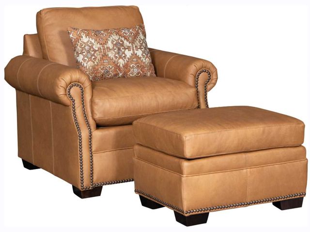 Mayo Customizable 2714L Leather Ottoman-1