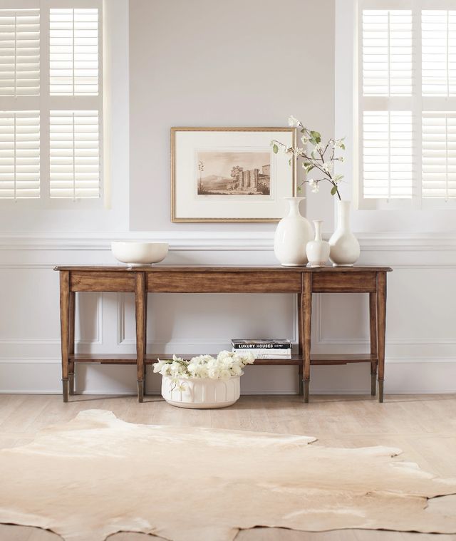 Hooker® Furniture Commerce and Market Skinny Medium Wood Console Table-1