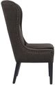 Olliix by Madison Park Charcoal Garbo Captains Dining Chair-2