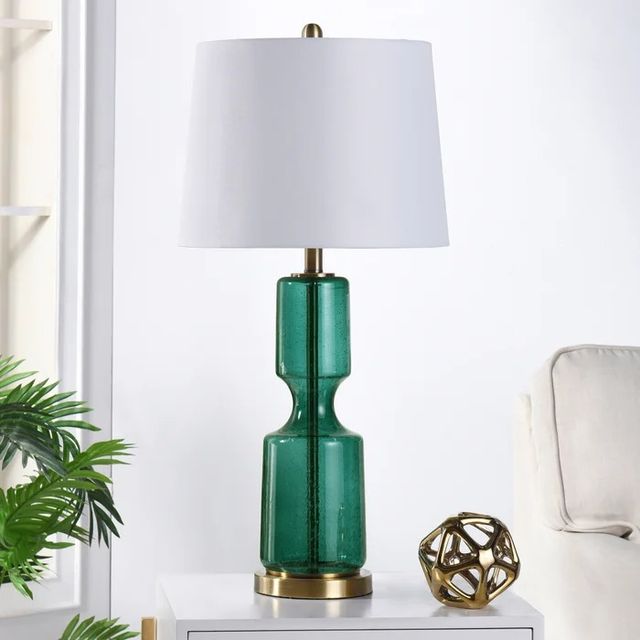 StyleCraft Seeded Emerald Table Lamp-1