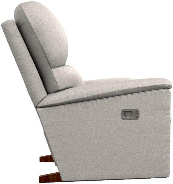 La-Z-Boy® Brooks Oyster Power Rocking Recliner with Headrest and Lumbar-2