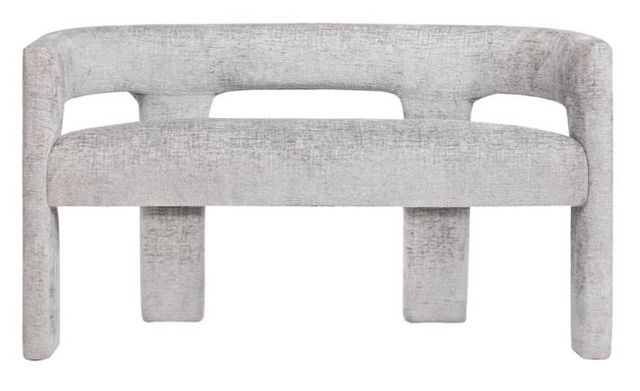 Jofran Inc. Urban Archive Gwen Gray Upholstered Bench-2