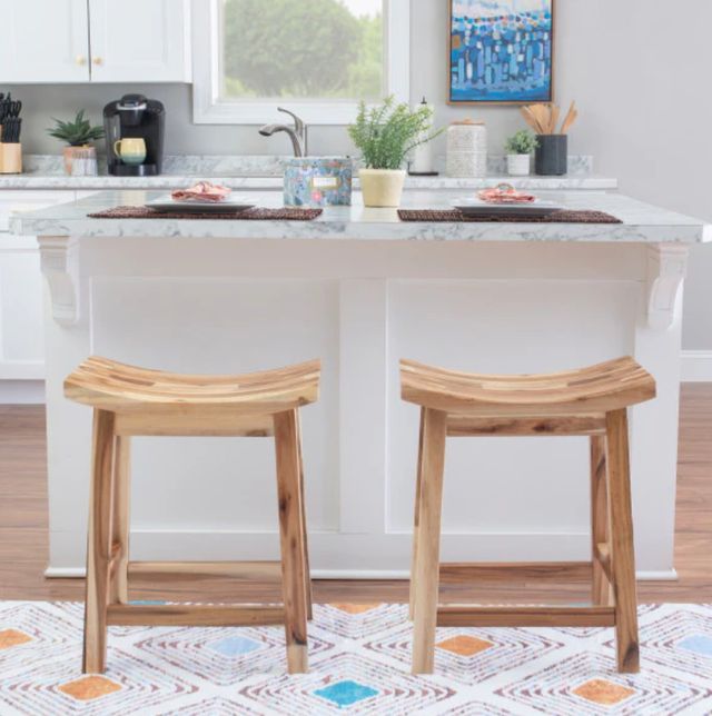 Powell® Archer Saddle Light Natural Counter Stool-1