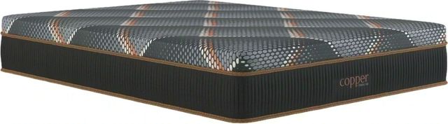 Spring Air® Copper 13.5" Hybrid Medium Smooth Top Queen Mattress-0