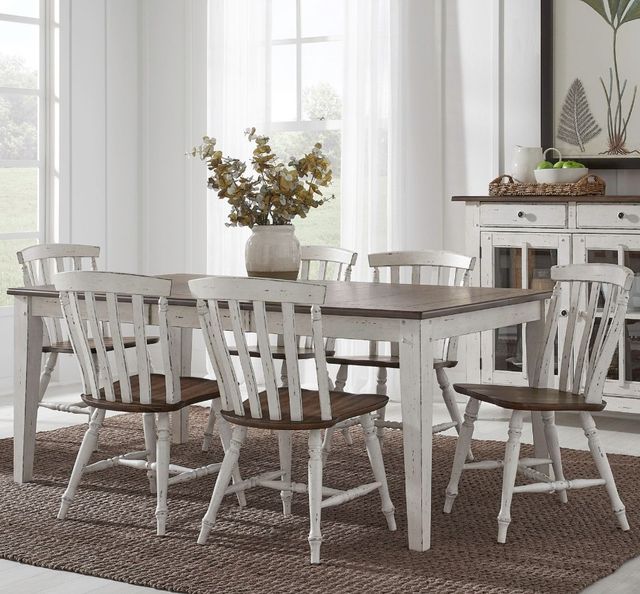 Liberty Furniture Al Fresco 7-Piece Graphite/Whitestone Dining Set-1