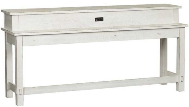 Liberty Furniture Modern Farmhouse Flea Market White Console Bar Table-0