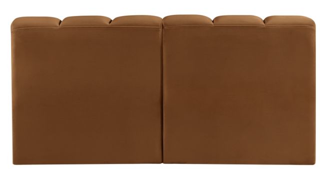 Meridian Furniture Arc 2-Piece Saddle Velvet Sectional-3