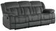 Homelegance® Laurelton Charcoal Double Manual Reclining Sofa-0