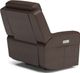 Flexsteel® Barnett Chocolate Power Recliner with Power Headrest and Lumbar-4