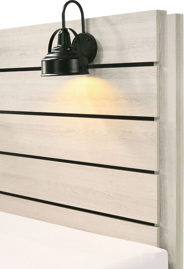Crown Mark Carter White Full Panel Bed-3