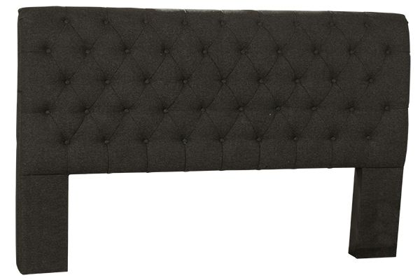 HH2 Home Napleton Onyx Linen Queen Bed Frame-1