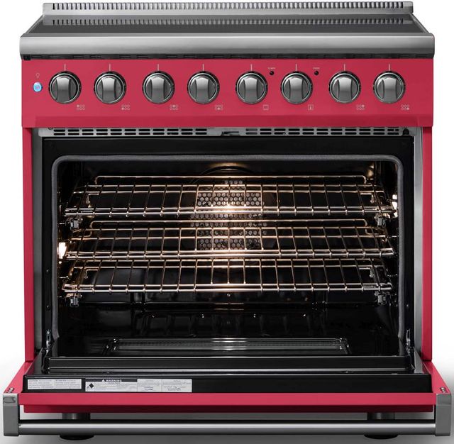 Viking® 5 Series 36" Valentine Pro Style Induction Range with Polished Chrome Trim-1