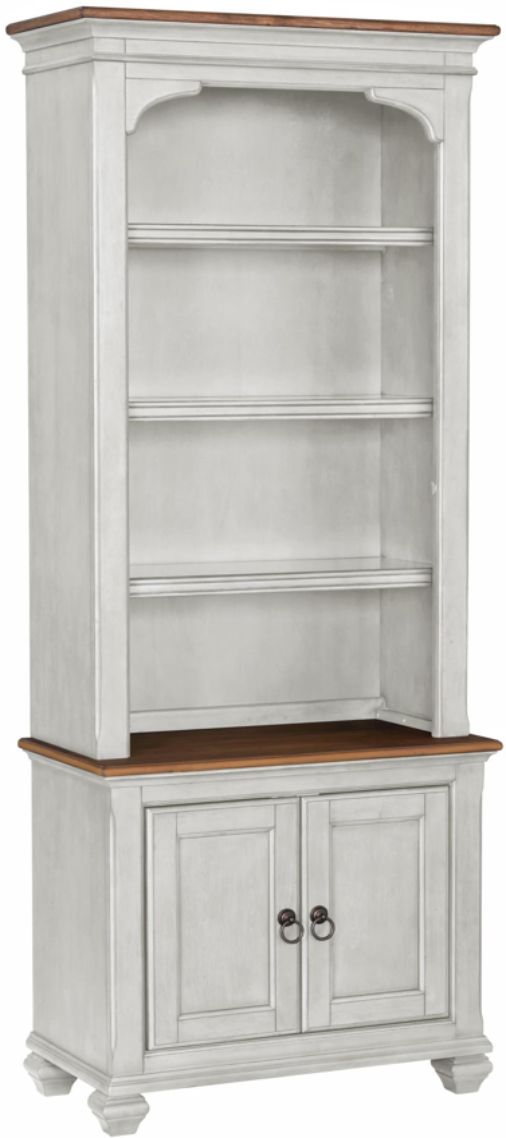 Legends Home Americana Whiskey/White Bookcase Pier-0