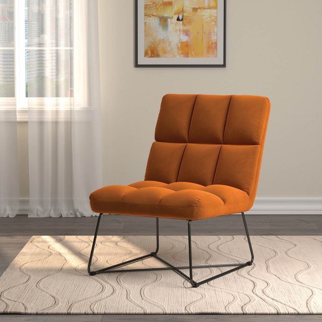 Coaster® Lux Burnt Orange Accent Chair-1