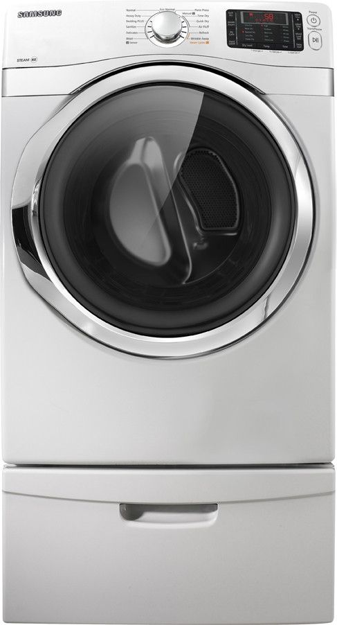 Samsung 7.5 Cu. Ft. White Front Load Gas Dryer-1