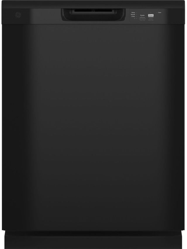 Scratch N' Dent GE® 24" Black Front Control Built In Dishwasher -0