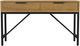 Intercon Newport Natural Oak Sofa Table with Black Base-2