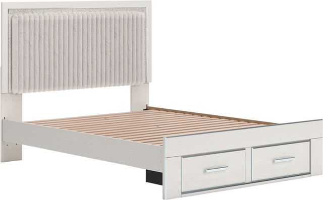 Signature Design by Ashley® Zuraleus White Queen Upholstered Panel Storage Bed-0