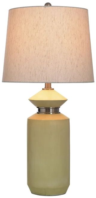 Stylecraft Pettye Ivory and Silver Table Lamp-1