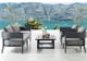 Armen Living Menorca 4-Piece Dark Gray Outdoor Conversation Set-4