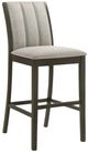 Armen Living Nolan 2-Piece Dark Roast/Slip Gray Barstool Set-0