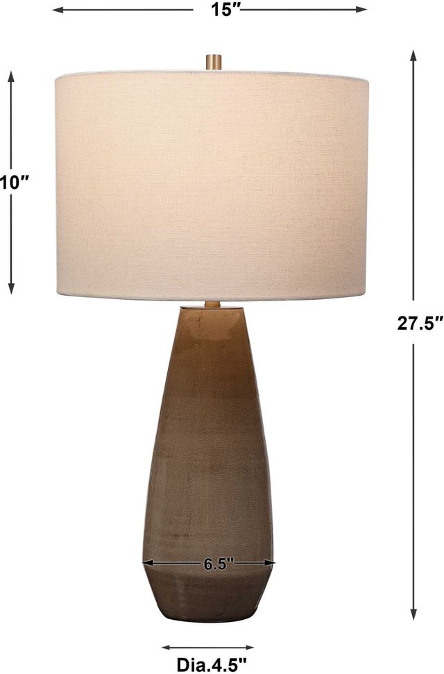 Uttermost® Volterra Gray/Taupe Glaze Table Lamp-2