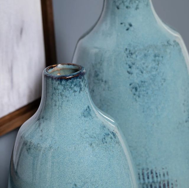 Crestview Collection Arden 2-Piece Blue Vase Set-2