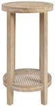 Olliix by Martha Stewart Reclaimed Wheat Harley Round Accent Table-0