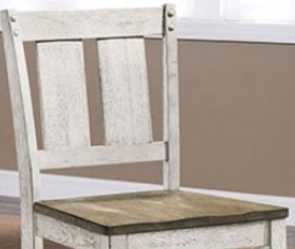 Furniture of America® Dakota Antique White/Ash Brown Counter Chair-3