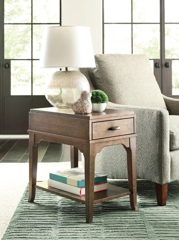 Hammary® Nicolette Hamilton Auburn Rectangular Chairside Table-1