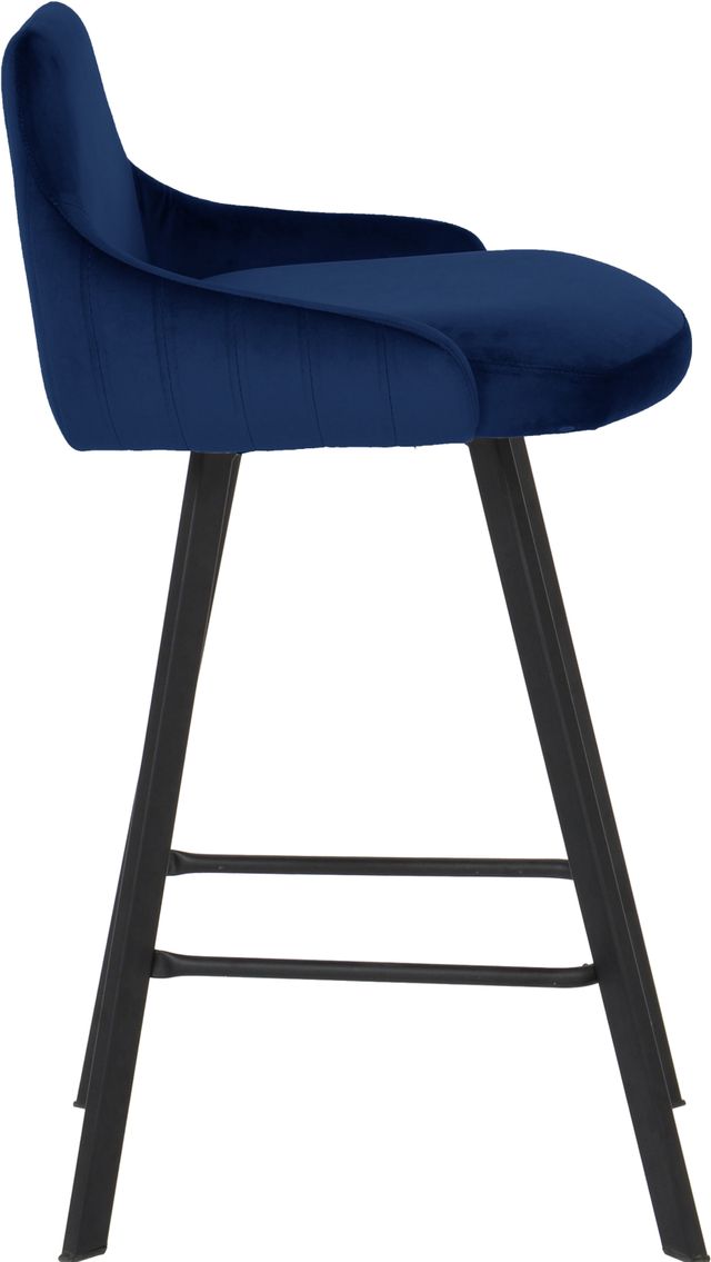 Meridian Furniture Viviene Navy Velvet Counter Stool-2