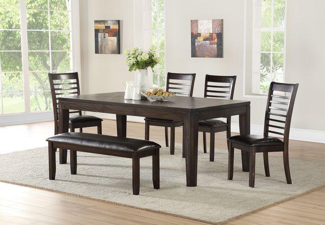 Steve Silver Co. Ally 7-Piece Antique Charcoal Rectangular Dining Set-1