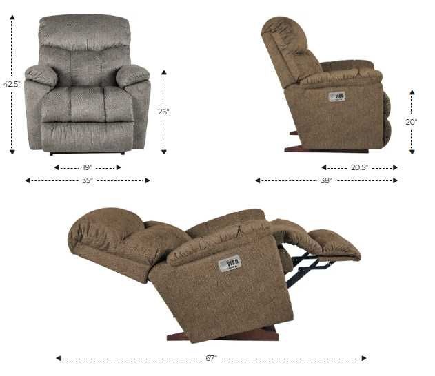 La-Z-Boy® Morrison Indigo Power Rocking Recliner with Headrest-2