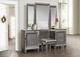 Mazin Furniture Tamsin Silver Gray Metallic Vanity Set-3