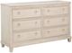 Coaster® Pembroke 4-Piece Cream/Washed Oak California King Panel Bedroom Set-2