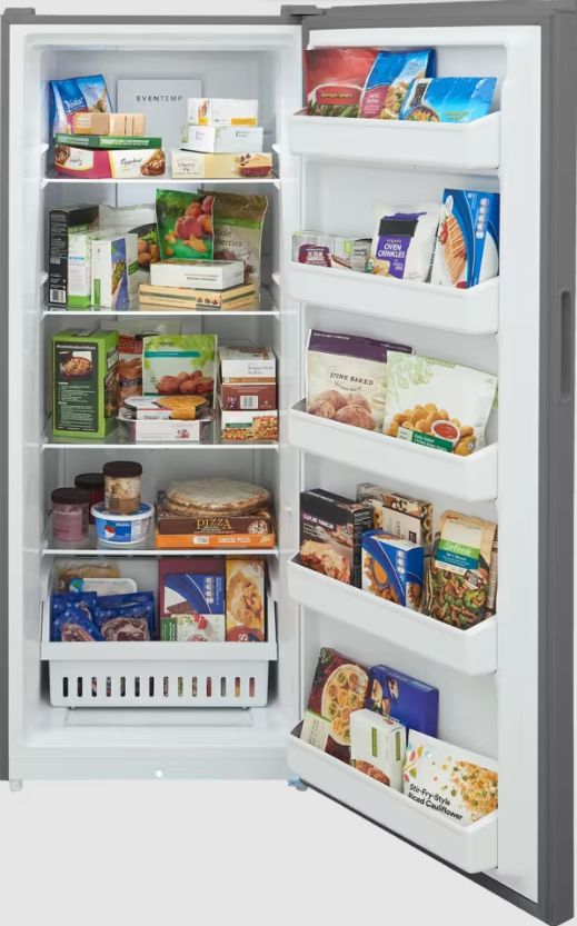 Frigidaire® 28" 16 Cu. Ft. Fingerprint Resistant Stainless Steel Look Upright Freezer-3