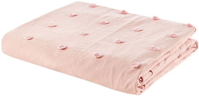 Olliix by Urban Habitat Pink Twin/Twin XL Brooklyn Cotton Jacquard Duvet Cover Set-1